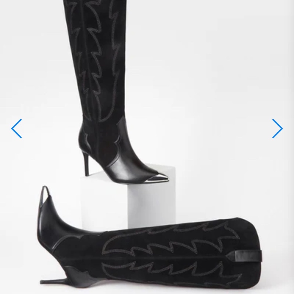 Just Fab Jolene Heeled Stiletto boot - black size 6.5